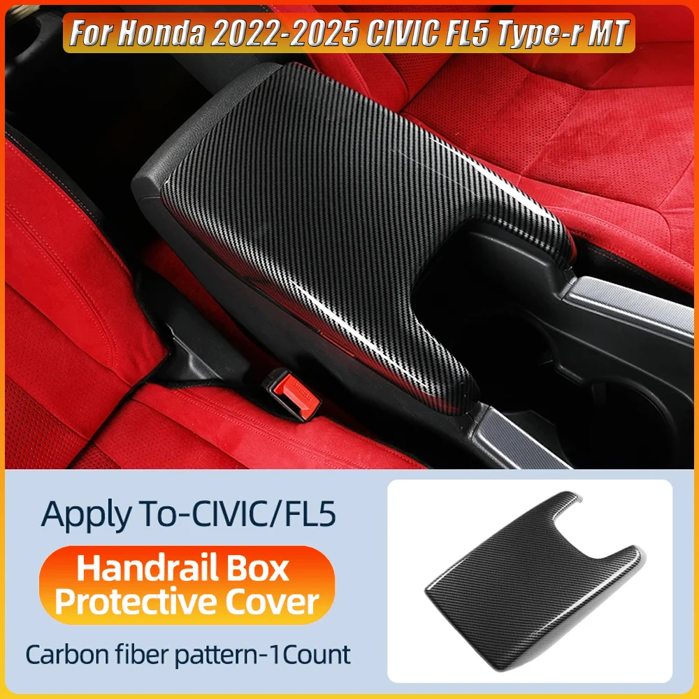 

Central Armrest Box cover Protective Cover for Honda 2022-2025 CIVIC FL5 Type-r MT Automobiles Interior Accessories