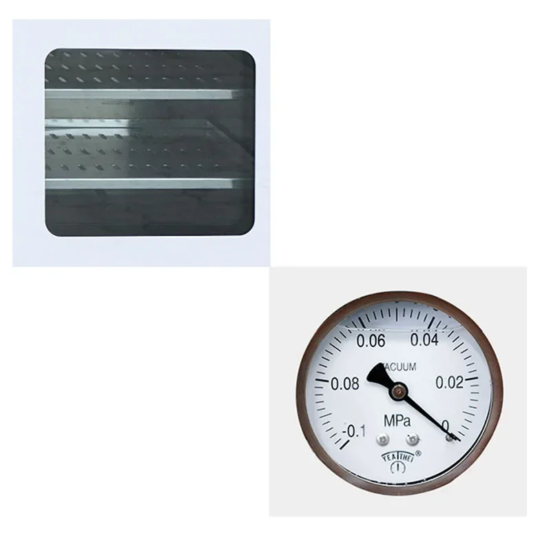 Digital Display Vacuum Drying Oven Double Partition Small Industrial Food Dryer For Laboratory Research 600W 220V