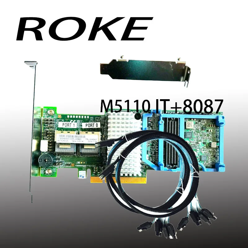 M5110 8Port 6Gbps PCI-e SAS/SATA IT MODE FW:P20 LSI 9207-8I +2*SFF8087 SATA