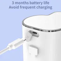 400ml Automatic Soap Dispensers USB Charging Smart Washing Hand Machine Infrared Sensor 4 Levels Adjustable for Bathroom Kitchen