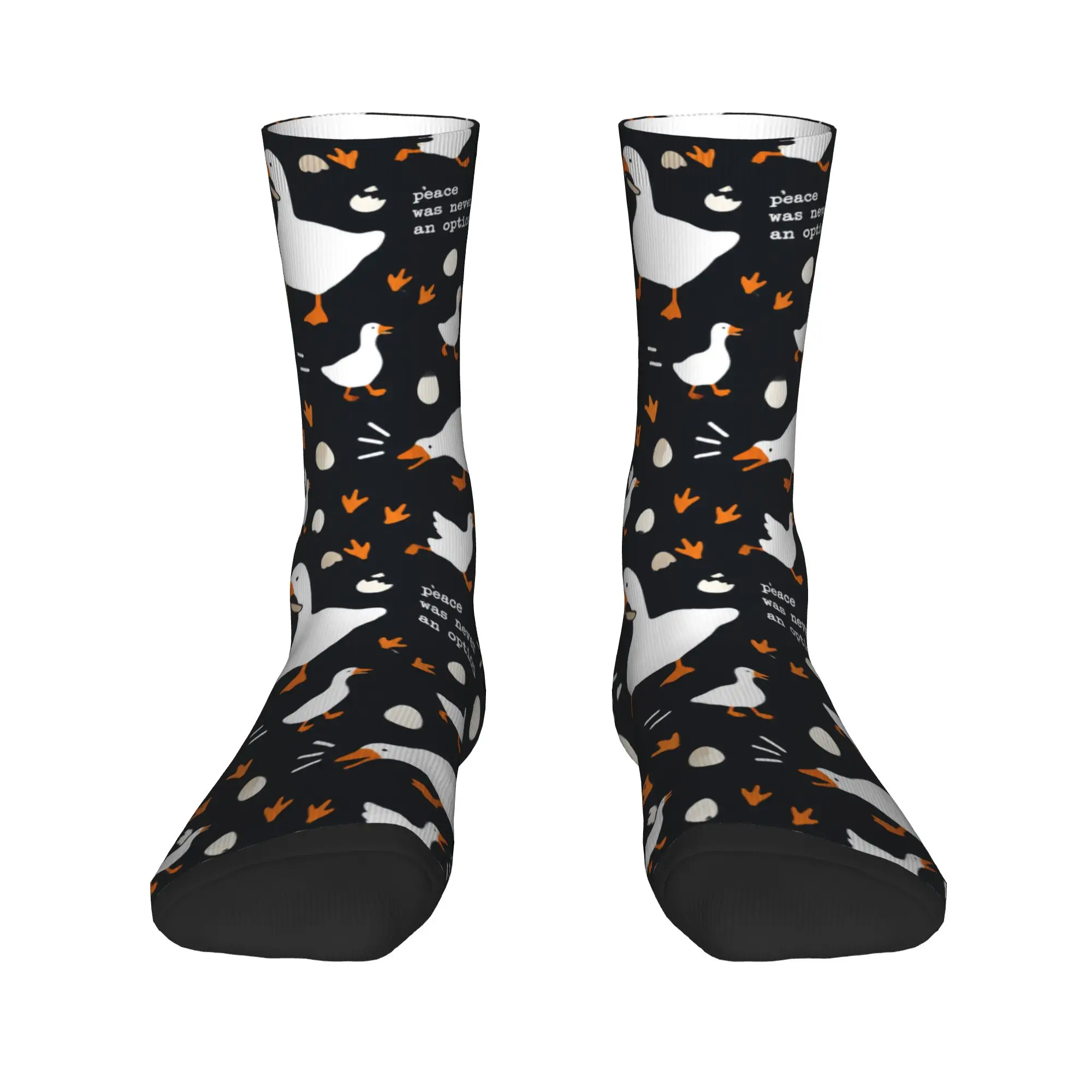 Peace Was Never An Option Prints Stockings Unisex Men  Socks Comfortable Novelty Socks Spring Cycling Anti Sweat Socks Gift