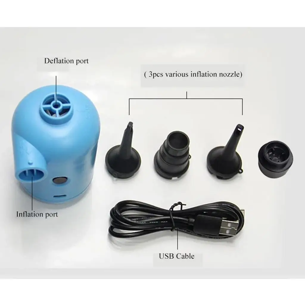 Almencla USB Powered Portable Electric Air Pump Inflator for Craft Air Bed