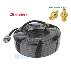 High-Quality LMR240 Coaxial Cable with SMA Male to TS9 Adapter,Pure Copper, Low-Loss for HAM&CB Radio Antenna,Include Dummy Load