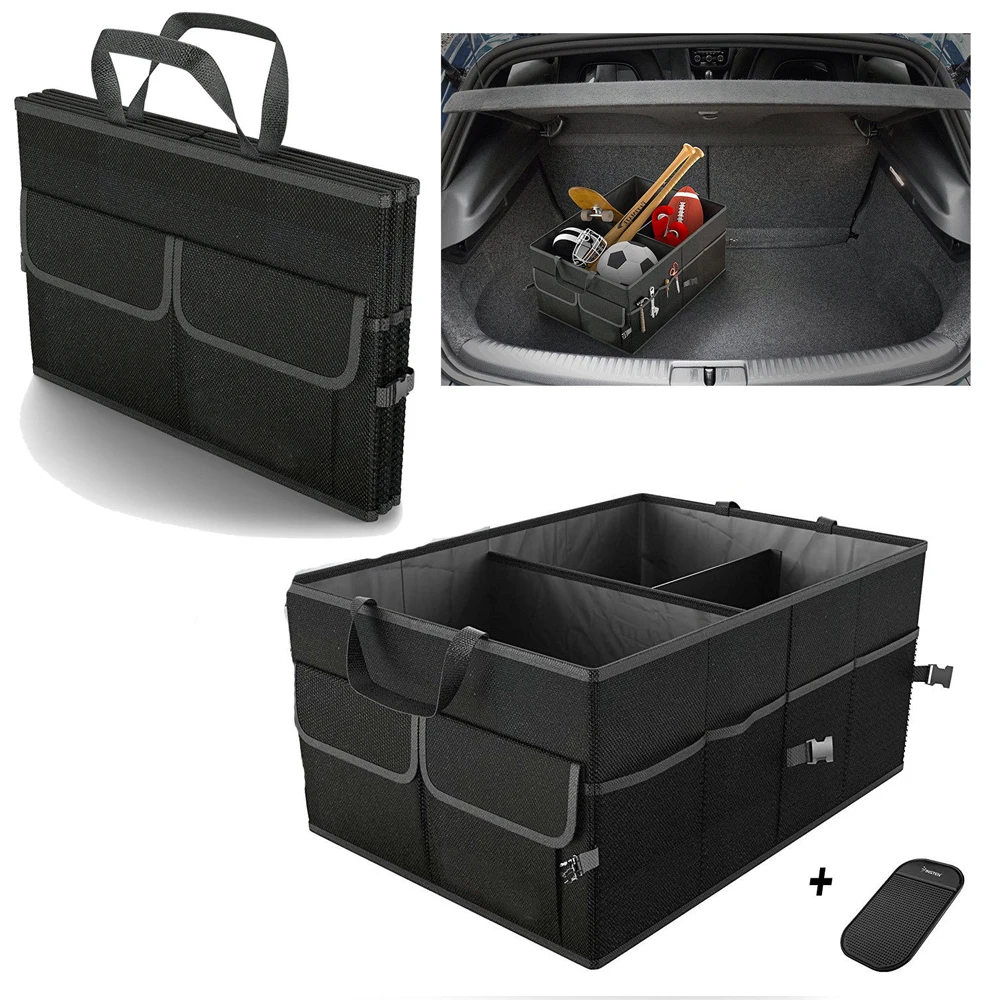 2023 New Hot Fashion 1pcs Trunk Cargo Organizer Folding Caddy Storage Collapse Bag Bin for Car Truck SUV Storage Bags