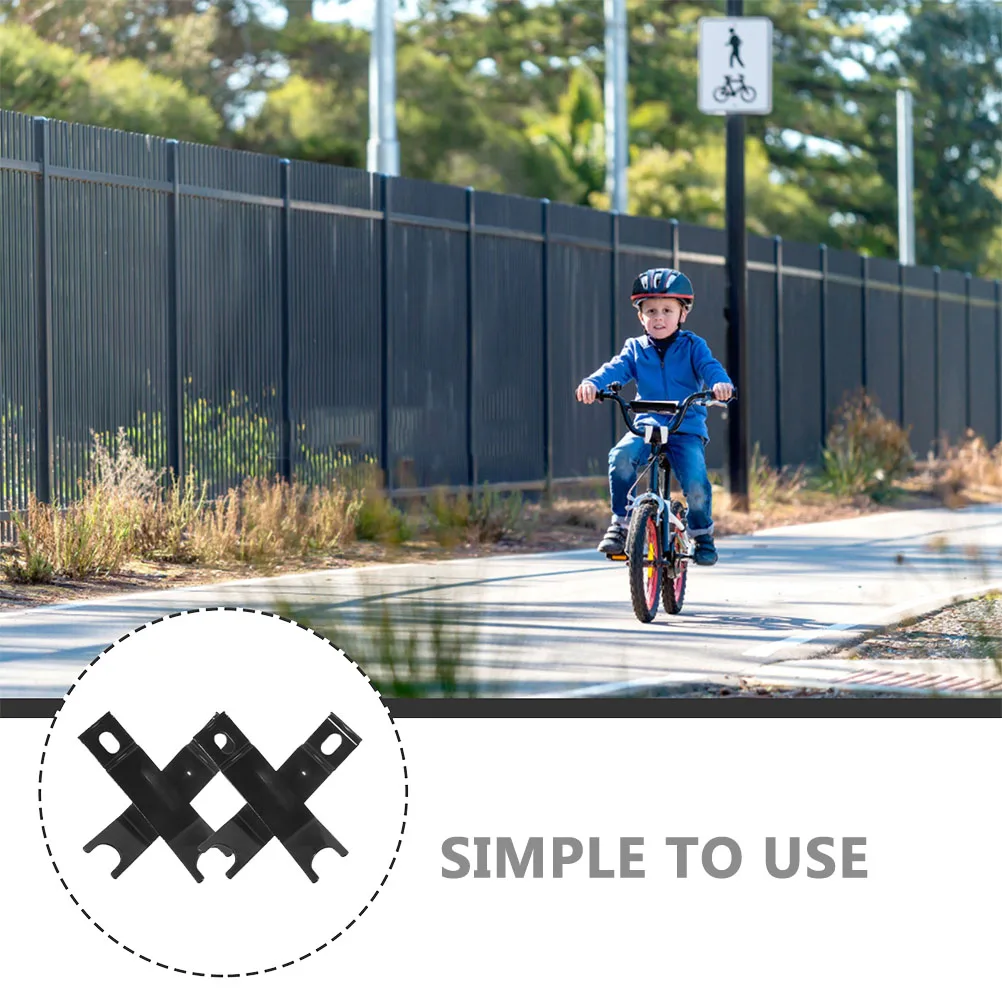 

2 Pairs Kids Bike Axle Extenders Metal Training Wheel Stabilizer Shaft Positioner for 12 14 16 18 20 Inch Rust