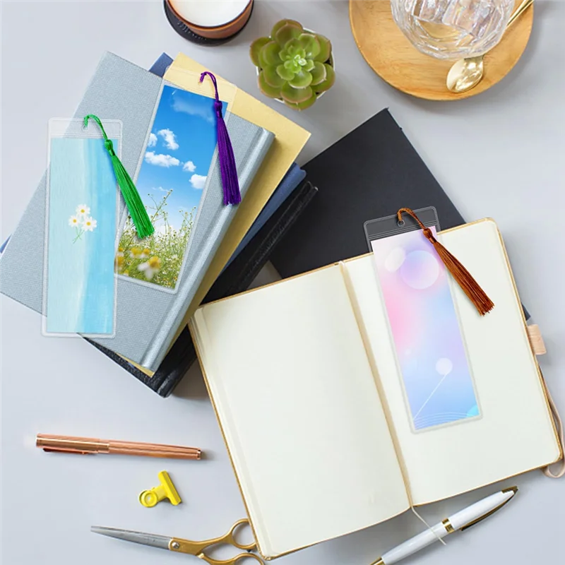 사진 부스 슬리브 투명 북마크 슬리브 투명 보호 필름 웨딩 사진 스트립 슬리브