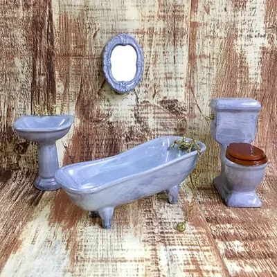 Set De 20 Accessoires De Bain Pour Maison De Poupée – Miniatures Salle De Bain Réalistes Pour Enfants