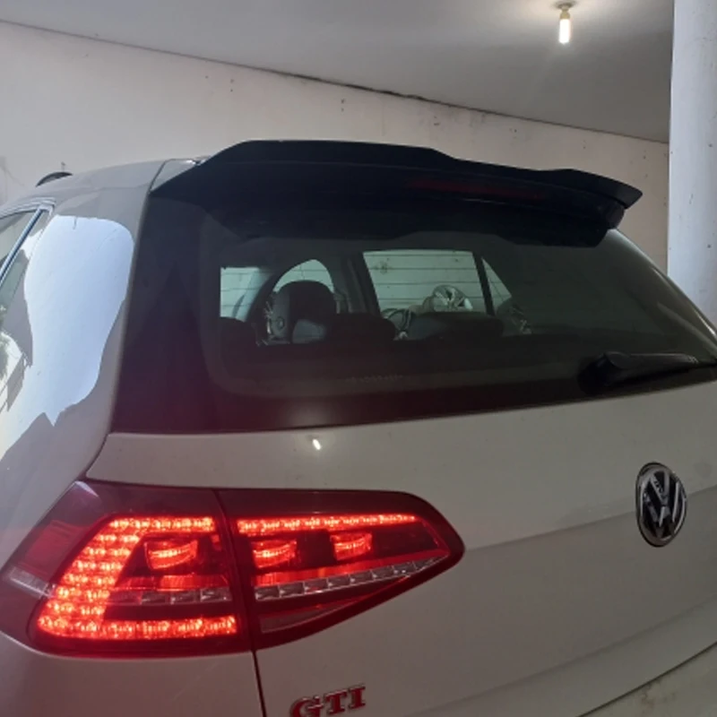 Rear Roof Spoiler Wing For Volkswagen VW Golf 7 MK7.5 VII Standard R-line 2014 2015 2016 2017 2018 2019 ABS Plastic Gloss Black