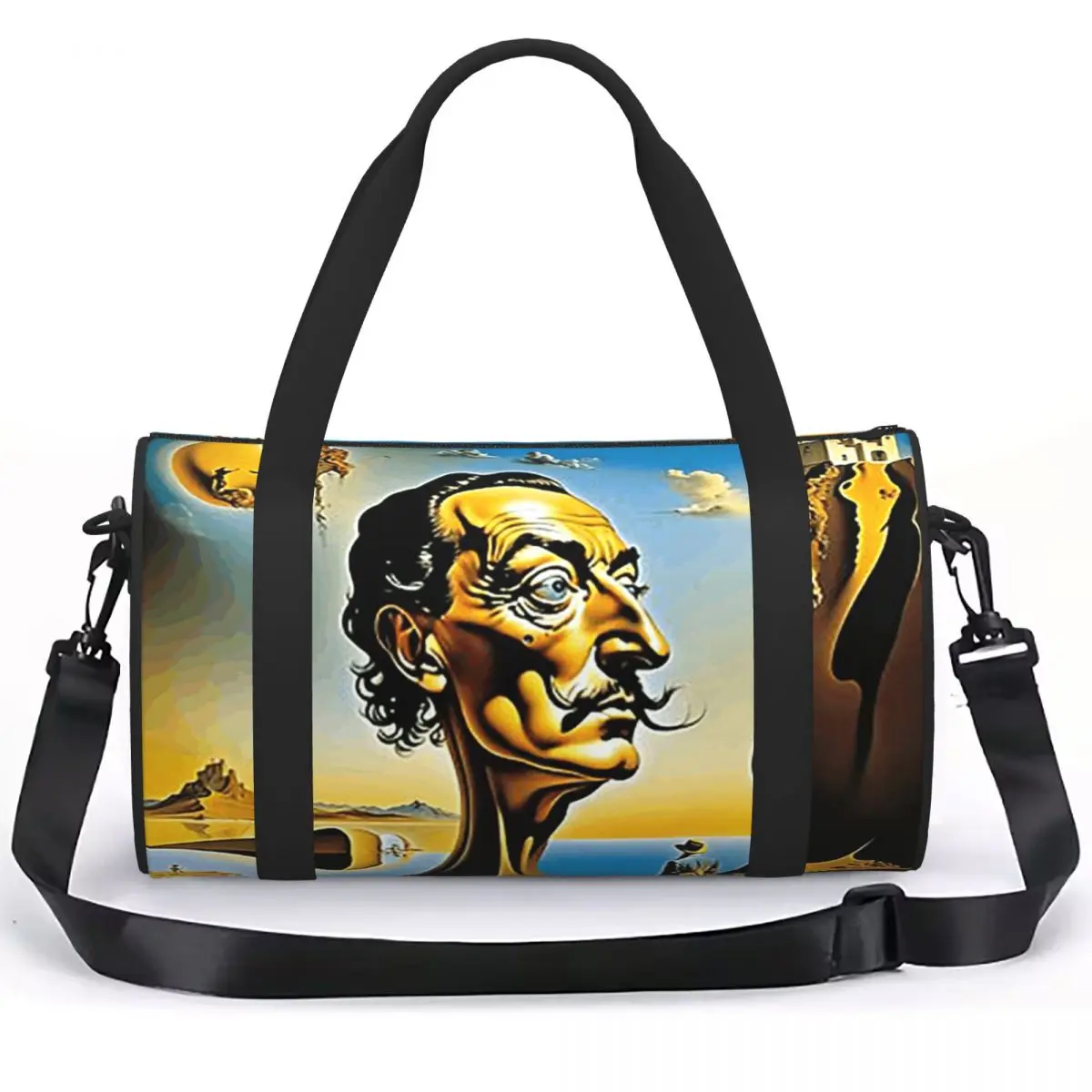 Enigmatic Encounter Surrealist Dreamscape Luggage Bag Multi-Functional Duffle Tote Bag Handbags Gym Bags Fitness Bag for