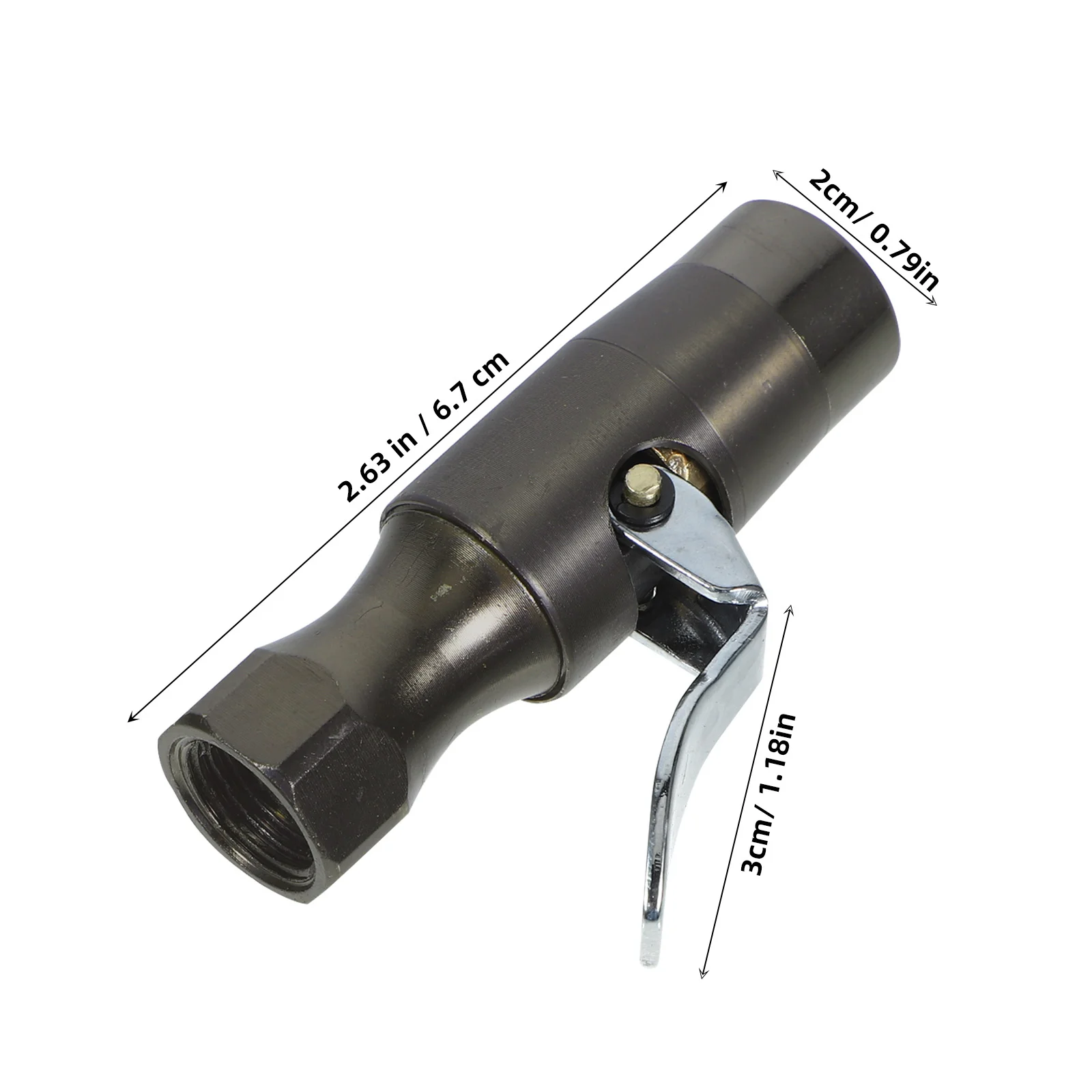 قياس ضغط الإطارات تشاك 12.5 مللي متر النحاس الأسود الذاتي قفل لسيارة شاحنة دراجة نارية منفاخ لإطارات السيارة مرفق ضاغط الهواء