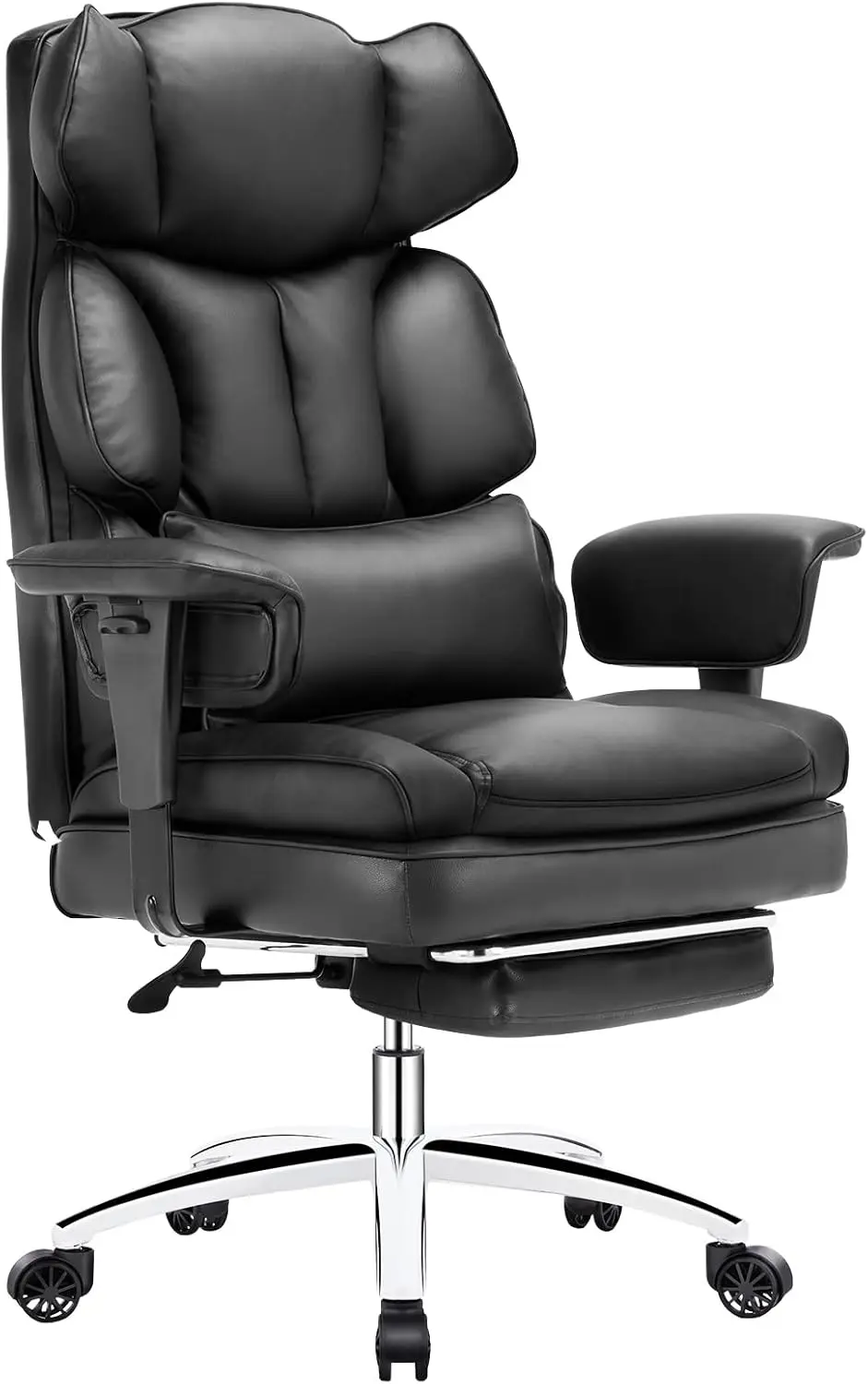 

Home Office Desk Chair Ergonomic Big Tall High Back with Footrest & Lumbar Support, Reclining Height