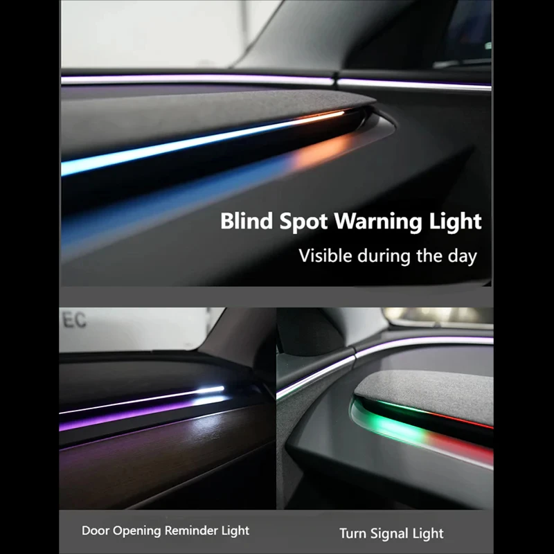 

for Model Y Juniper Model 3 Smart Air Vent Highland Blind Spot Monitor BSD System with Ambient Light Screen Color Adjustment