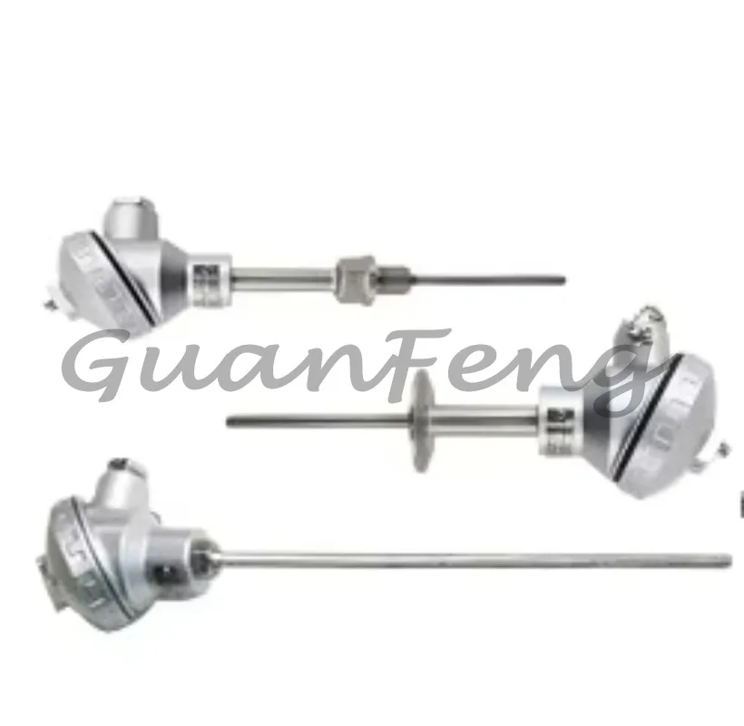 Hygienic Pt100 Temperature Transmitter 4-20mA Clamp Armored Thermal Resistance Sensor