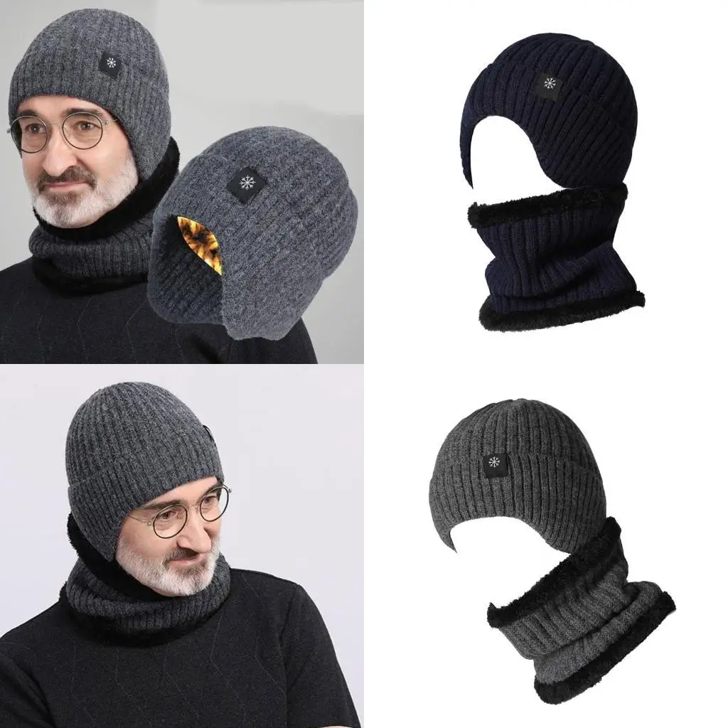 

39BB Comfortable Men's Winter Ear Flap Hat For Senior Men Outdoor Sport Adventures