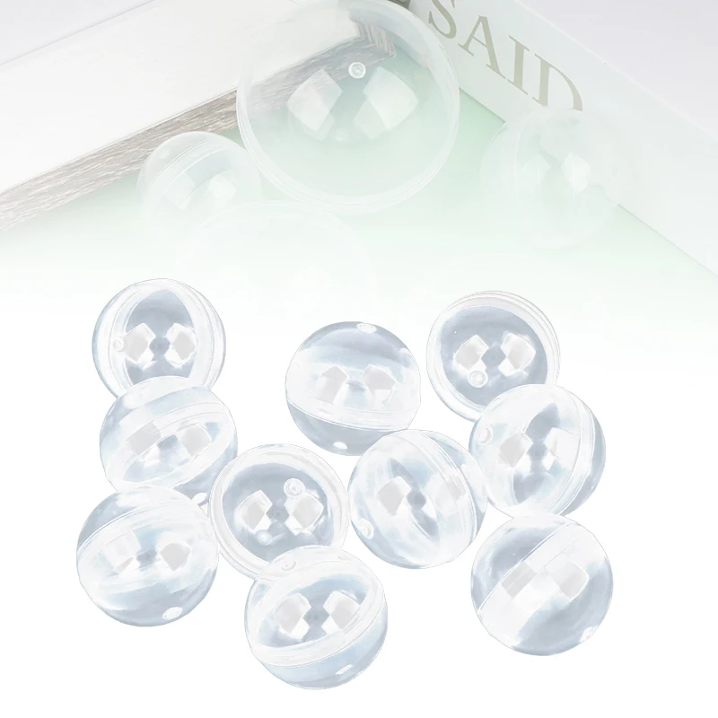 50 قطعة من ألعاب الكبسولات البلاستيكية الشفافة يمكن فتح حاويات الكرة الصغيرة المفاجئة نموذج شفاف صنع الأشياء لعبة تعليمية