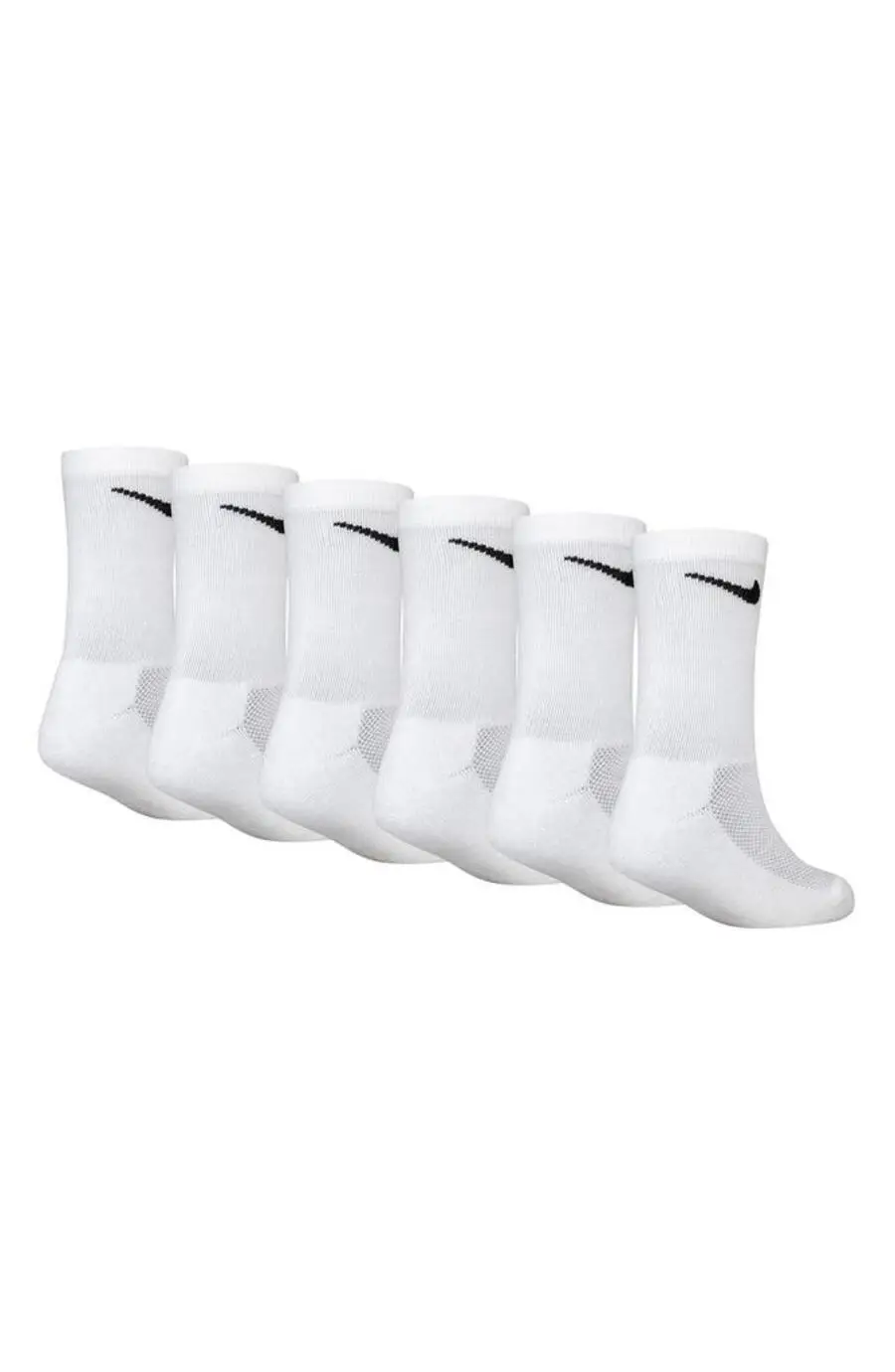 Nike| Kids' 6-Pack Performance Cushioned Crew Socks