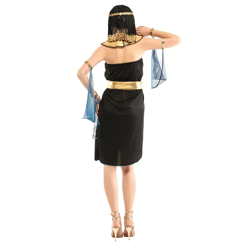 Disfraz de Cleopatra egipcia para mujer, traje Sexy de reina egipcia para adultos, Disfraces de Halloween, vestido de lujo