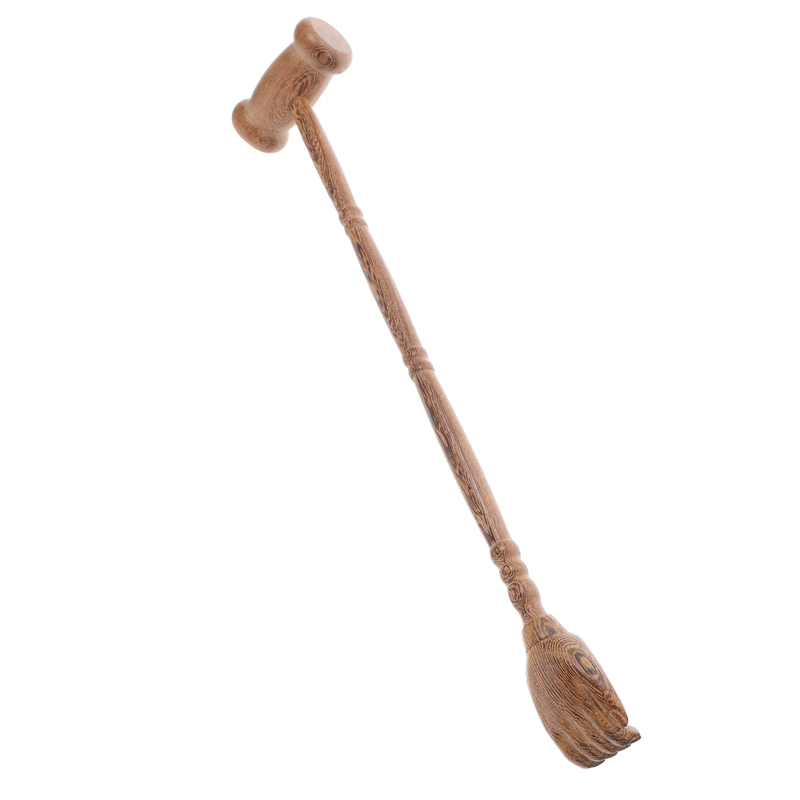 

Natural Grain Wood Back Massager Tool Dual Functionality Itch Relief Muscle Tension Portable Ergonomic Design Beating Tool