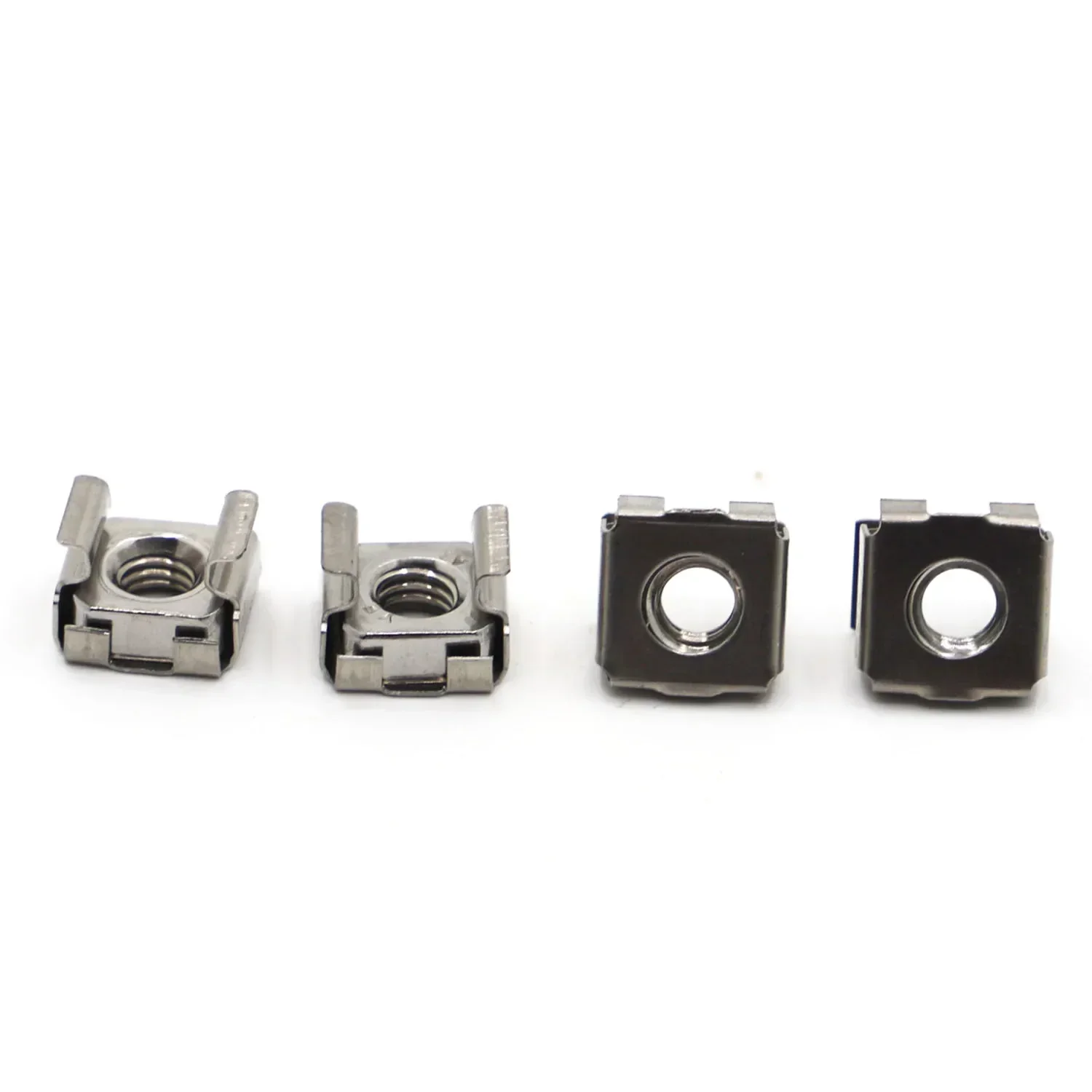 2-5pcs M4 M5 M6 M8 M10 304 Stainless Steel A2-70 Square Clip Floating Cage Nut for Server Cabinet Shelf Rack Mount