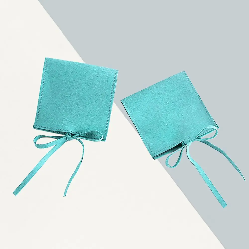 With Ribbon Jewellery Bag Product Package Solid color Presents Gift Bag Bundle Pocket Wedding Gift Bag