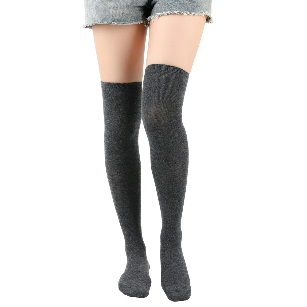 1/3 Paar Damen-Kniestrümpfe, einfarbig, langes Bein, geeignet als Geschenk, Freundinnen, geeignet für alle Jahreszeiten, universelle Stiefelsocken – Detail 13