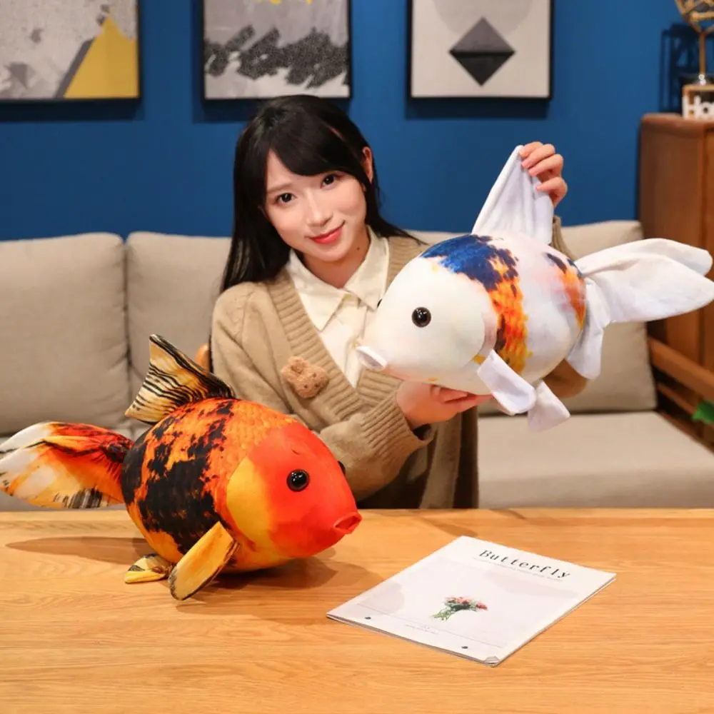 

Stuffed Animal Simulated Goldfish Plush Toys Hugging Pillows Green Cartoon Fish Stuffed Doll Cartoon Soft