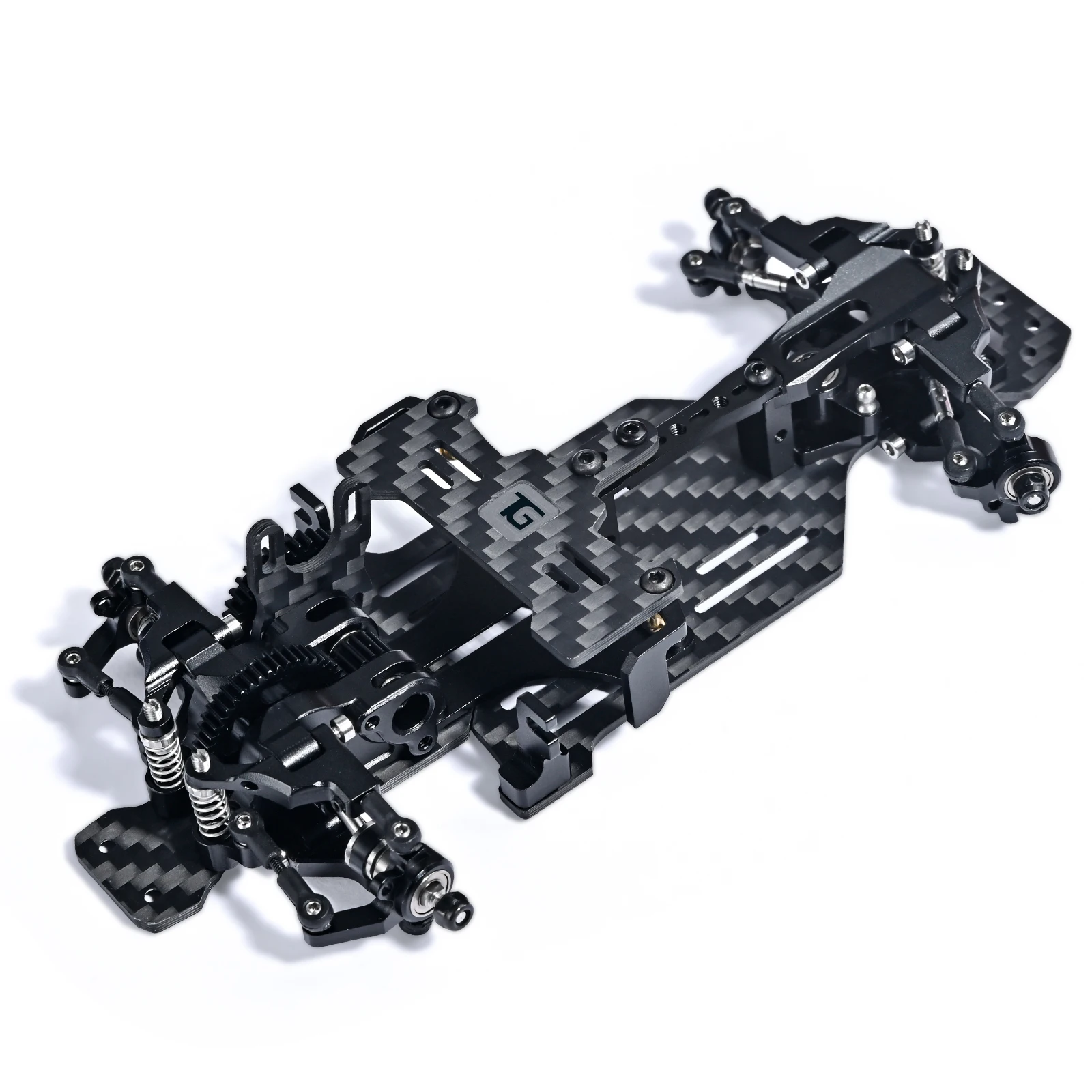 TG RACING 1/24 1/28 Carbon Fiber Assembled Mini Rear Drive Drift RWD Frame with Wheels&Tools