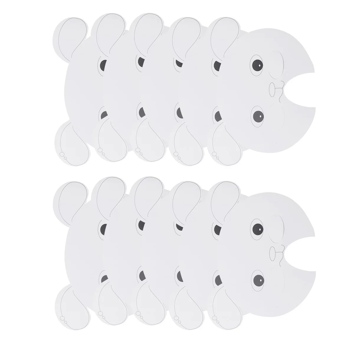 مجموعة قناع فني مكونة من 15 قطعة، قناع وجه على شكل حيوان مصنوع يدويًا للأطفال، لعبة رسم، نشاط ممتع للتطوير الحسي #3