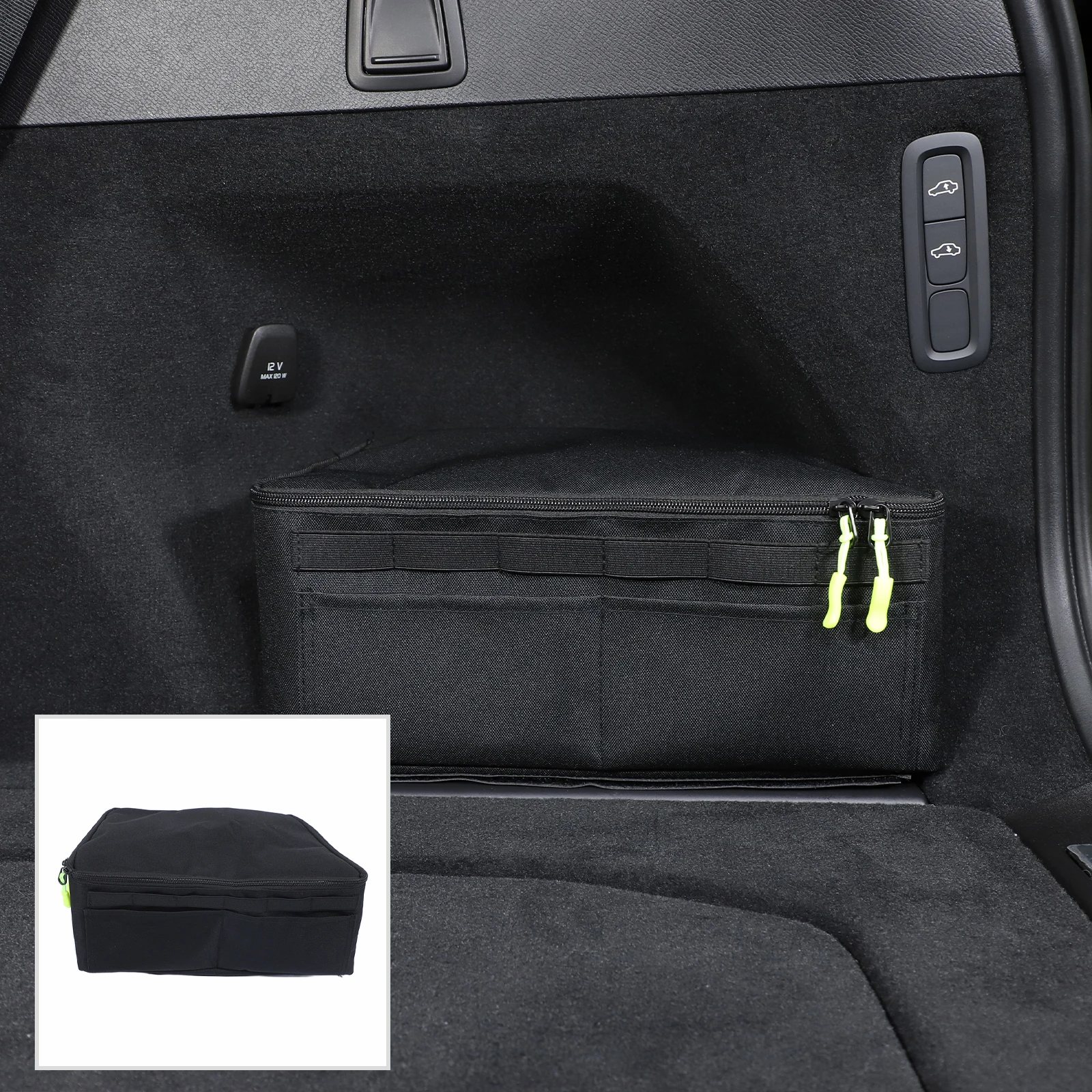 

Для 2015-2024 Volvo XC90 сумка для хранения багажника, сумка для хранения на правой стороне багажника автомобиля, сумка для хранения, сгусток Оксфорд