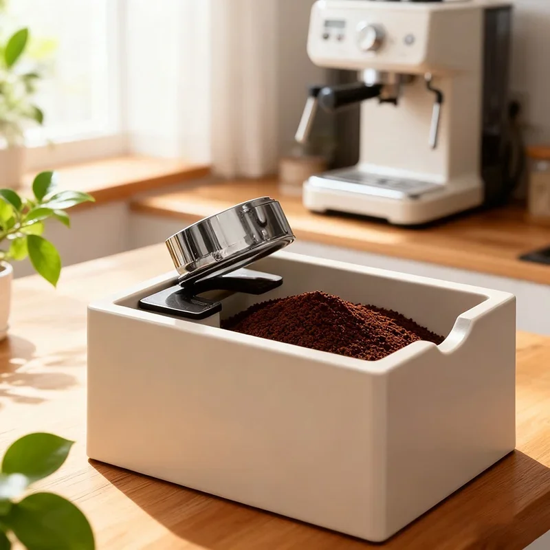 

Коробка для кофе из АБС-пластика, ведро для гущи эспрессо с нескользящей основой, съемный контейнер для кофейного порошка, инструменты для кофе большой емкости