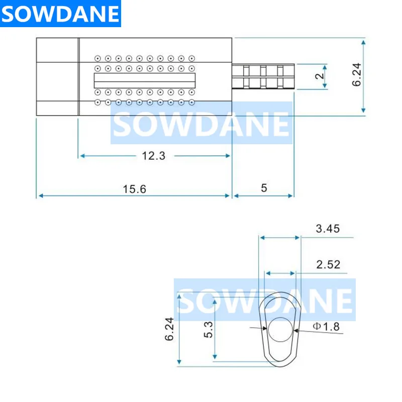 Dental Twin Double Pins with Plastic Sleeves Dental Lab Pins Dental Double Nails dental Lab Accessories