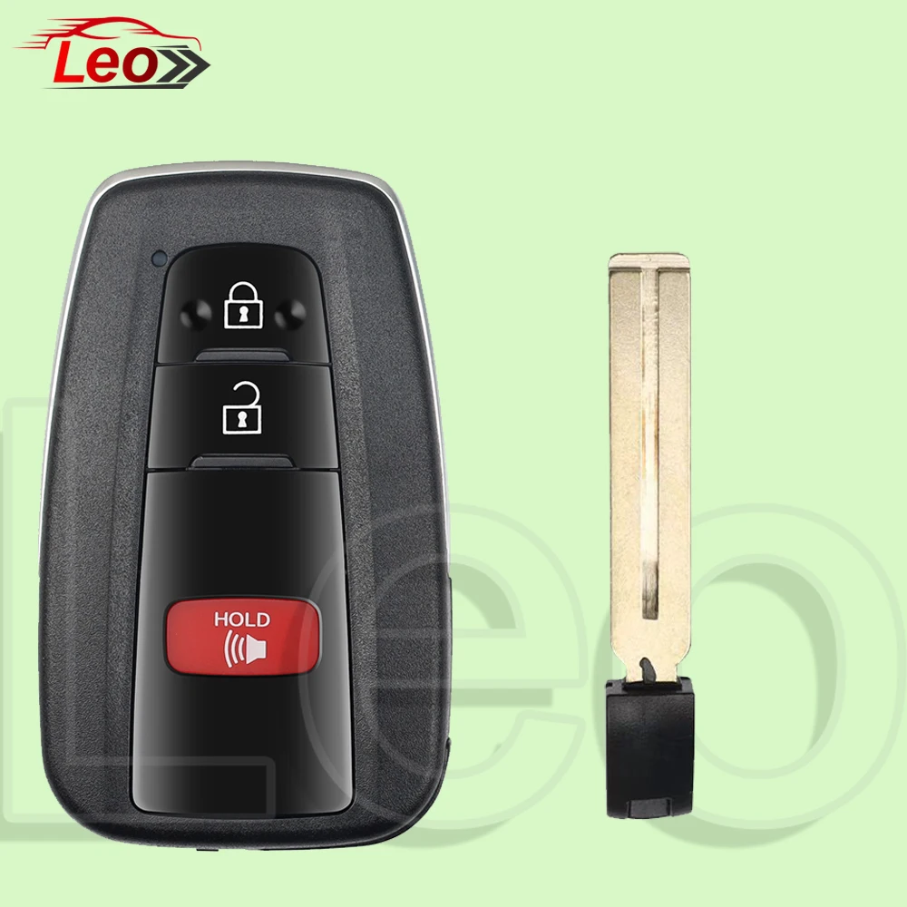 Leo Chiave telecomando intelligente per Toyota Camry RAV4 Chiave 2018-2022 0351-PCB PN:8990H-0R030 09904-06220 312-314 MHz ID: 8A-CHIP FCC: HYQ14FBC
