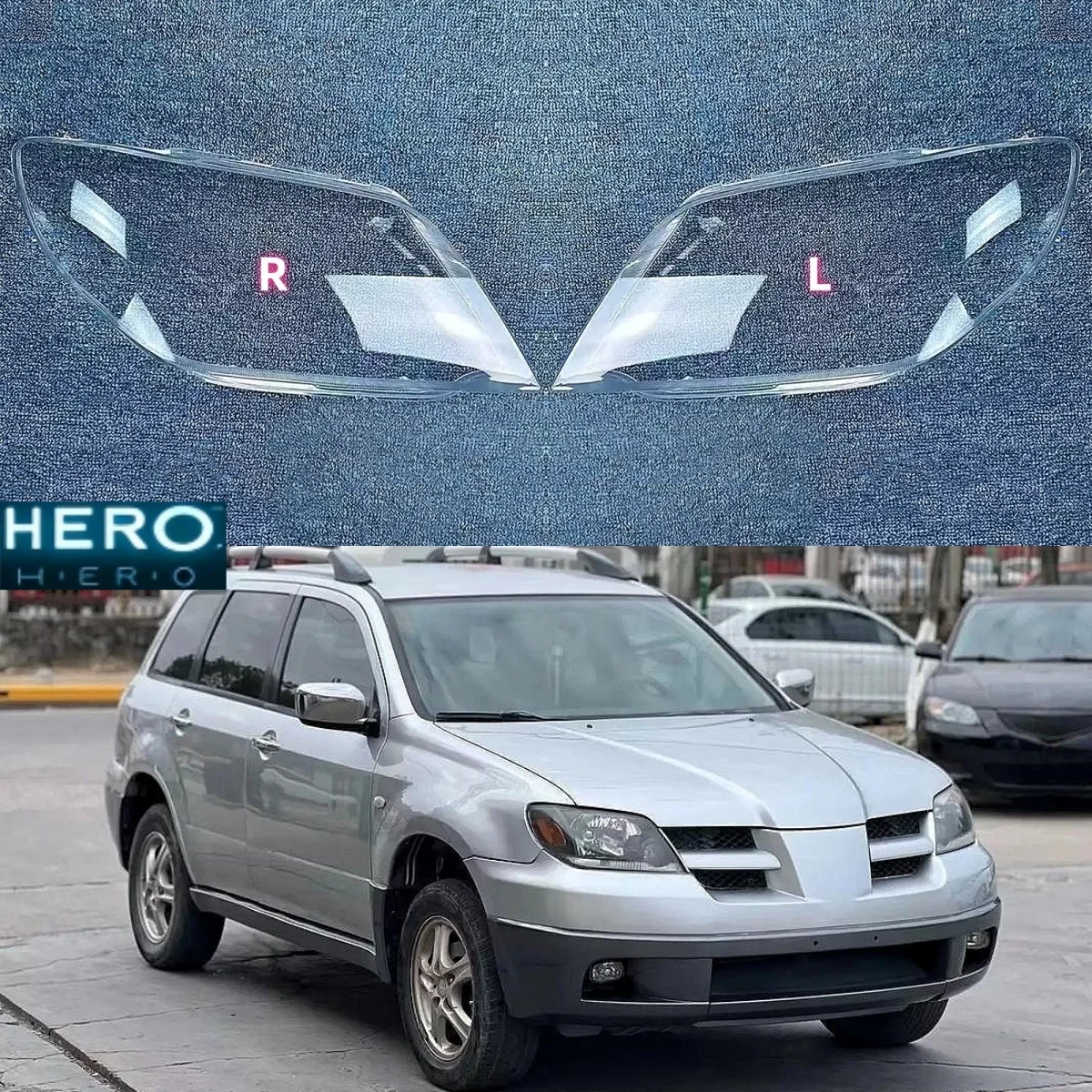 

Для Mitsubishi Outlander 2004, 2005, 2006, крышка для фары, лампа, абажур, корпус для фары из оргстекла
