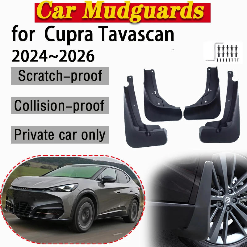 

Car Mud Flap For Cupra Tavascan 2025 Accessories Volkswagen VW ID. UNYX 06 2024 2026 Mudguards Splash Guard Rear Car Accessories