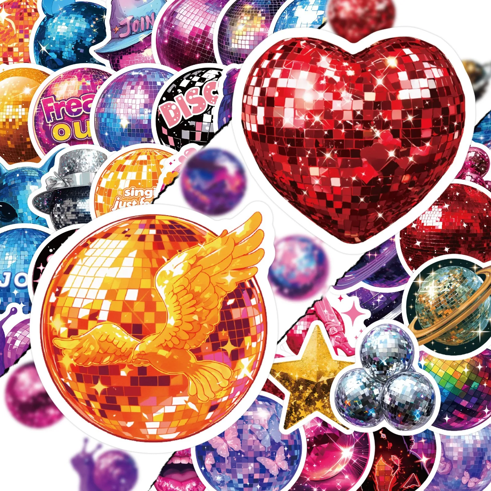 50 Pcs Cartoon Cool Planet Graffiti Stickers Waterproof Vinyl Decals for Laptop Phone Case Luggage Journal Gift