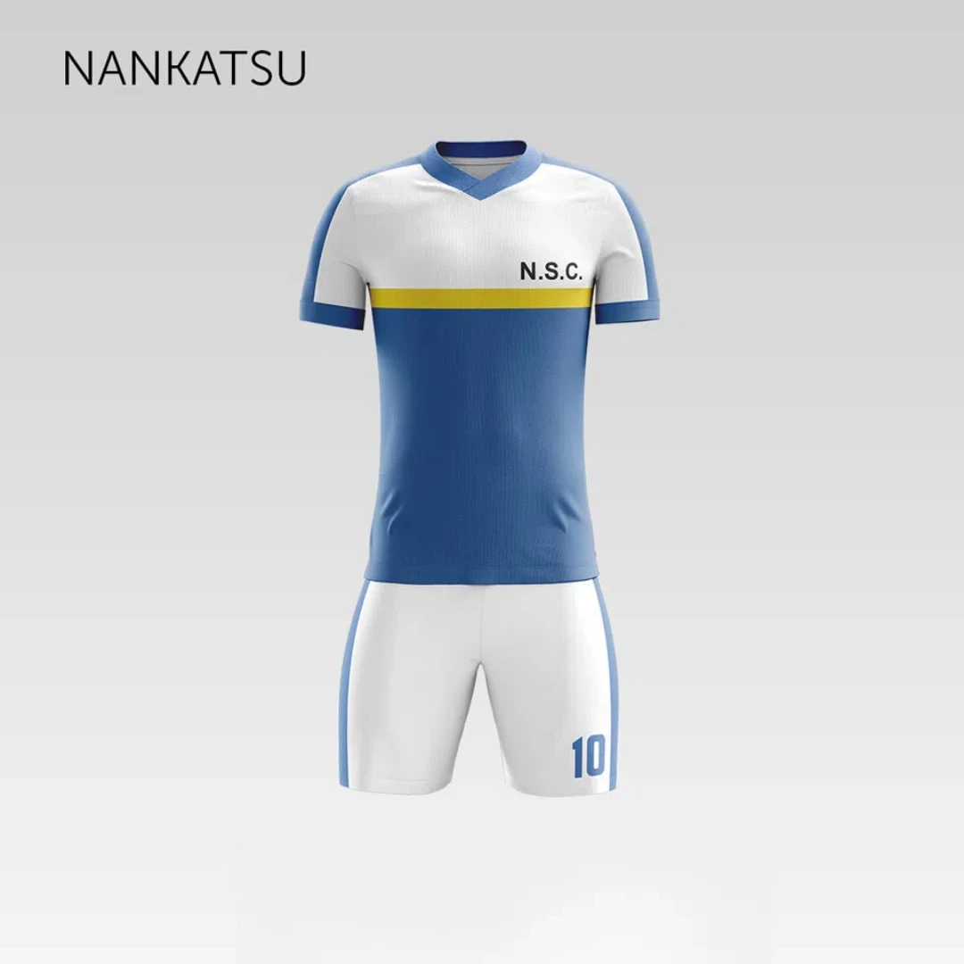 

2024 Japan National Team Tsubasa Nankatsu Loose Fitting Men's Sports Football 3D Printing Set Customizable Name and Number