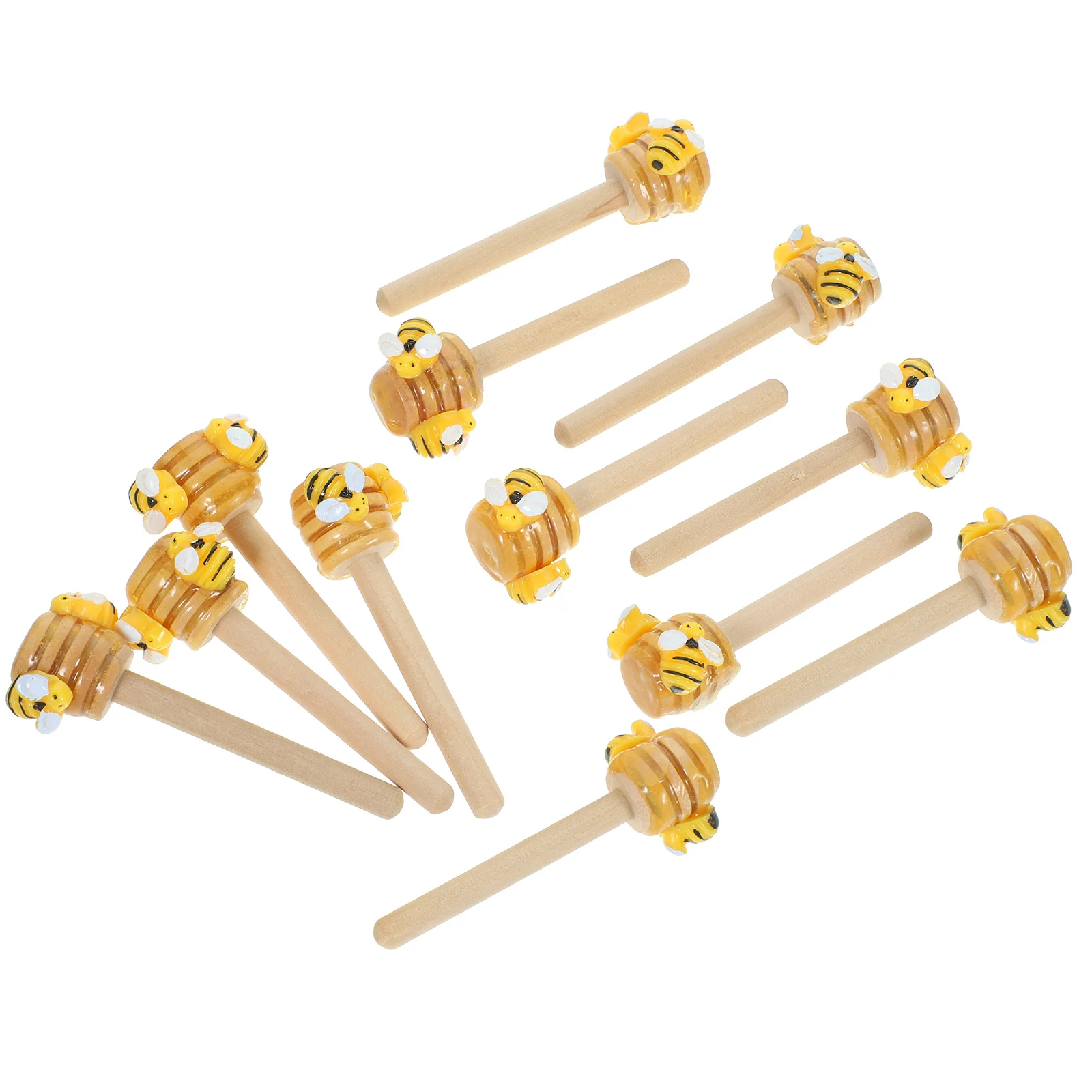 5 Pcs Decorate Bee Decorative Sticks Tiered Tray Kitchen Display Rack Table Centerpieces Glue Dipper with Faux Honey Tabletop