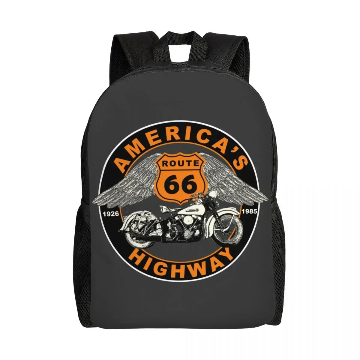 Texas Route 66 America zaino da viaggio uomo donna scuola Laptop Bookbag America Highway Pattern College Student Daypack Bags