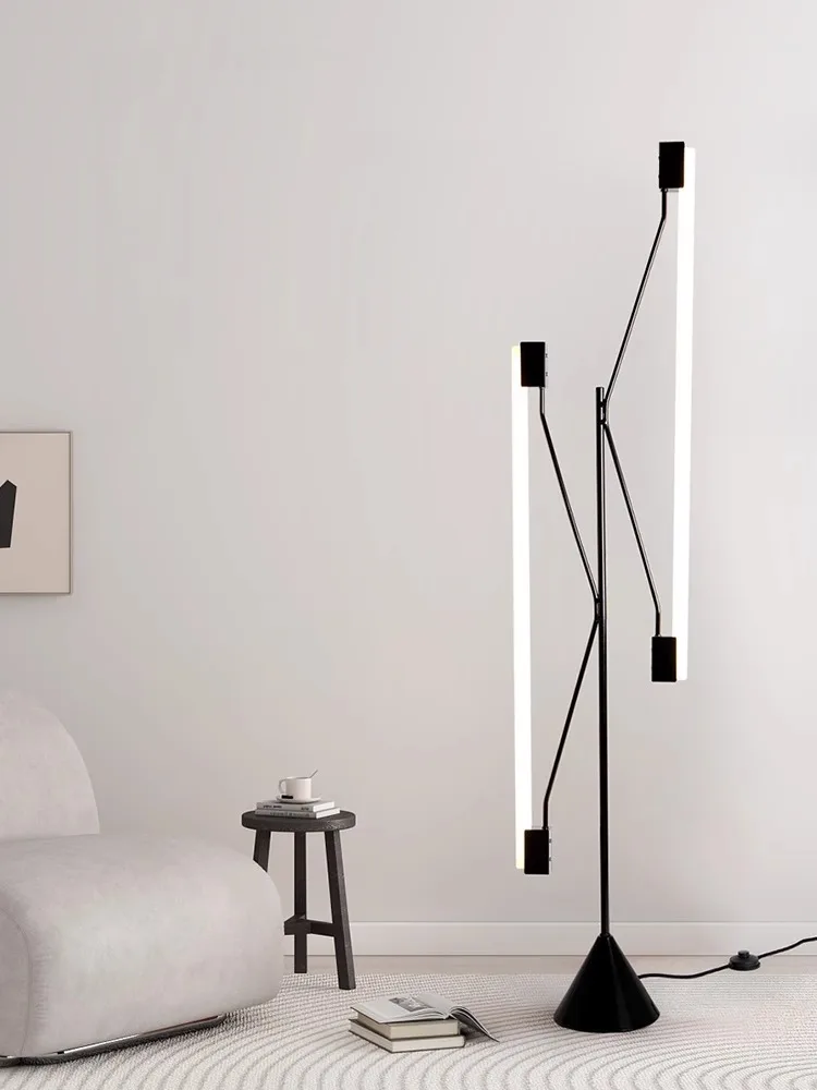 

American style LED Rack Straight tube White Linear Floor lamp Ceiling lustre for Next to the sofa, bedroom bedside Dimmable