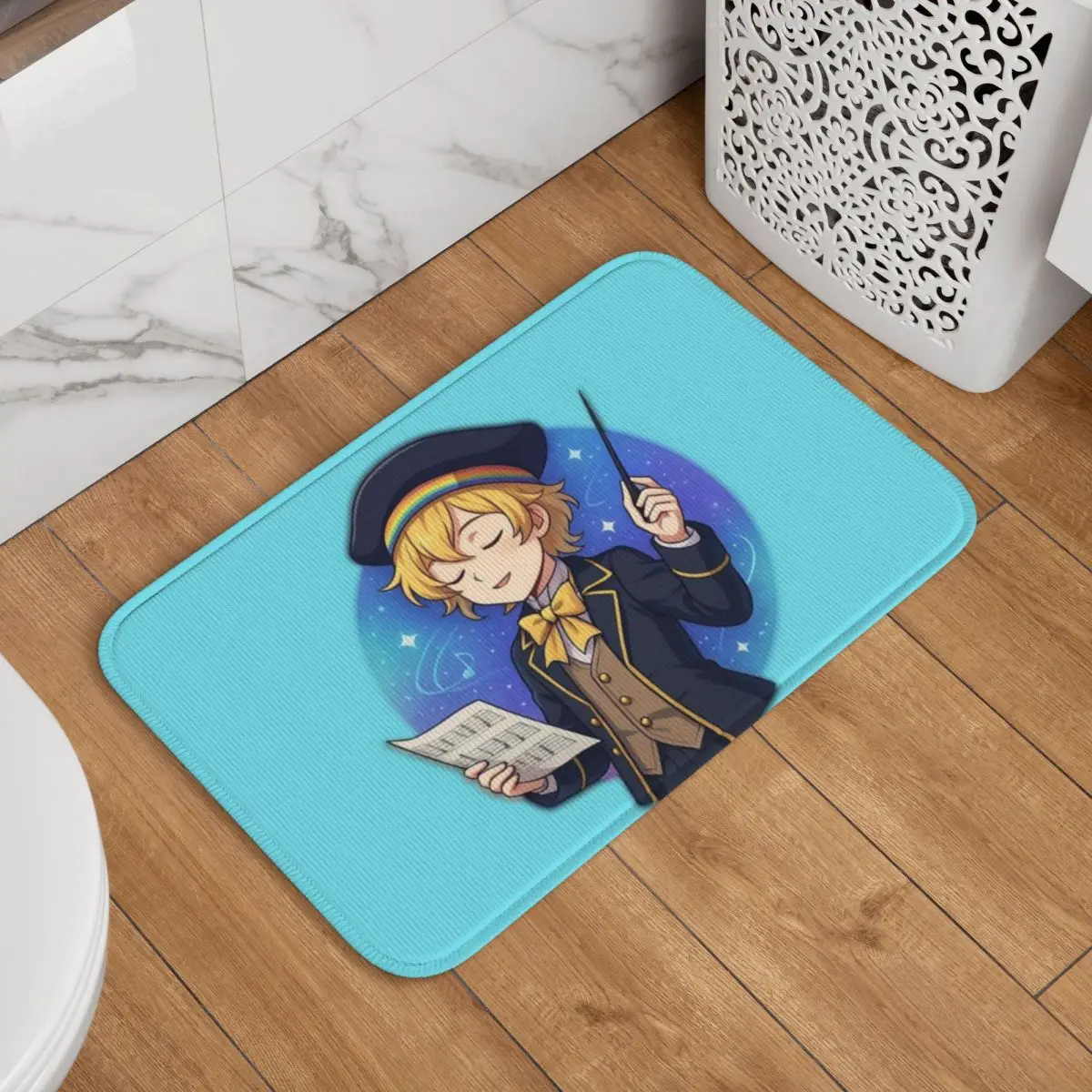 oliver-vocaloid-powerfx-adesivo-estiloso-capachos-tapetes-de-banho-fofos