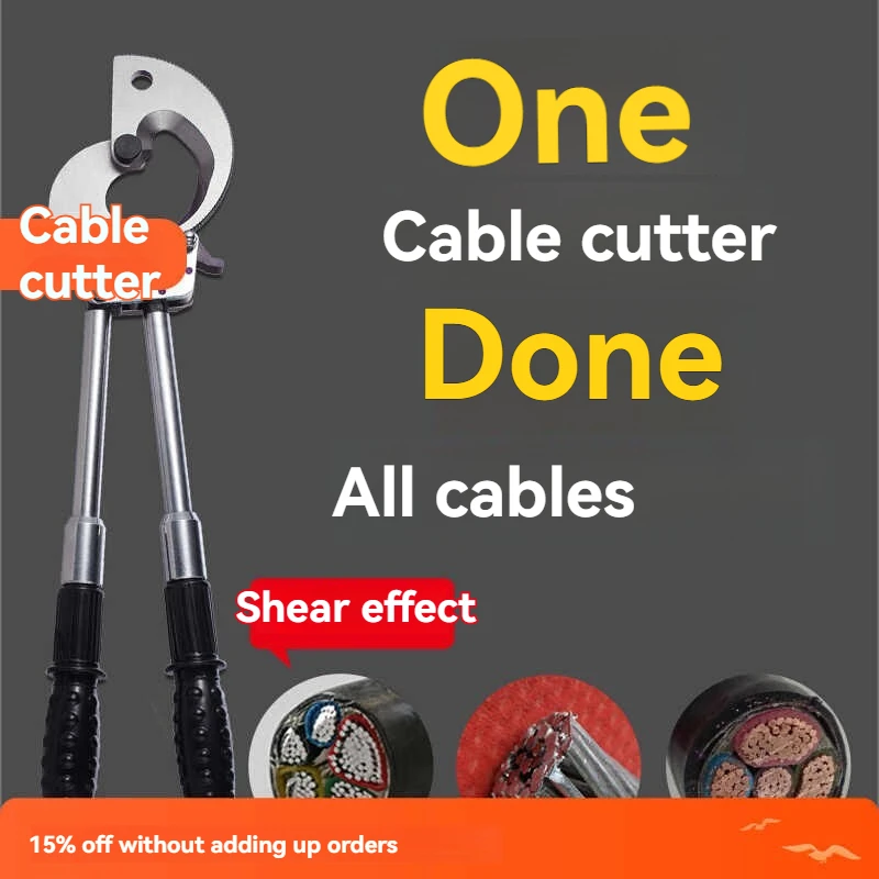 Electric Hydraulic Cable Cutting Wire Cutting Toothed Wheel Type Ratchet Steel Twisting Pressure Cutting