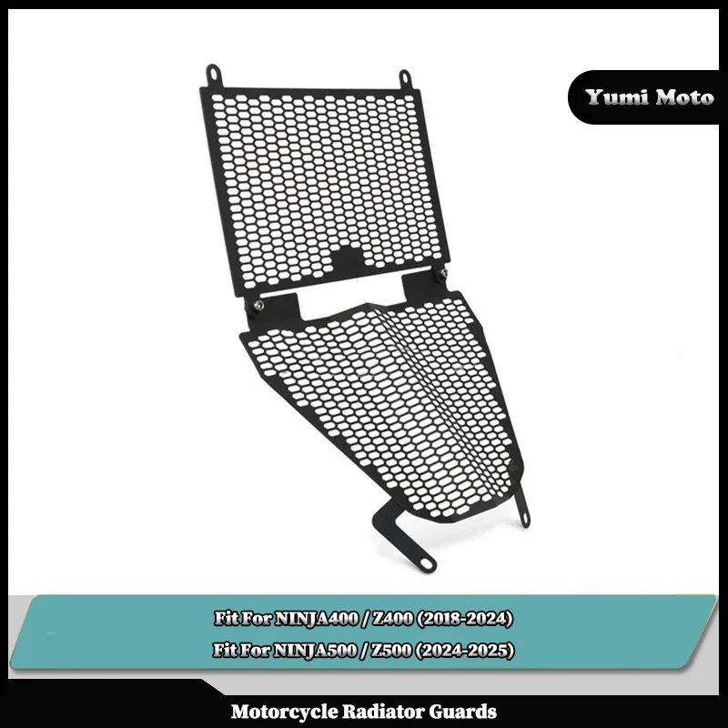 

Motorcycle Radiator Guard Protector Grille Cover Parts Fit For KAWASAKI NINJA500 Z500 2024-2025 NINJA400 Z400 2018-2024