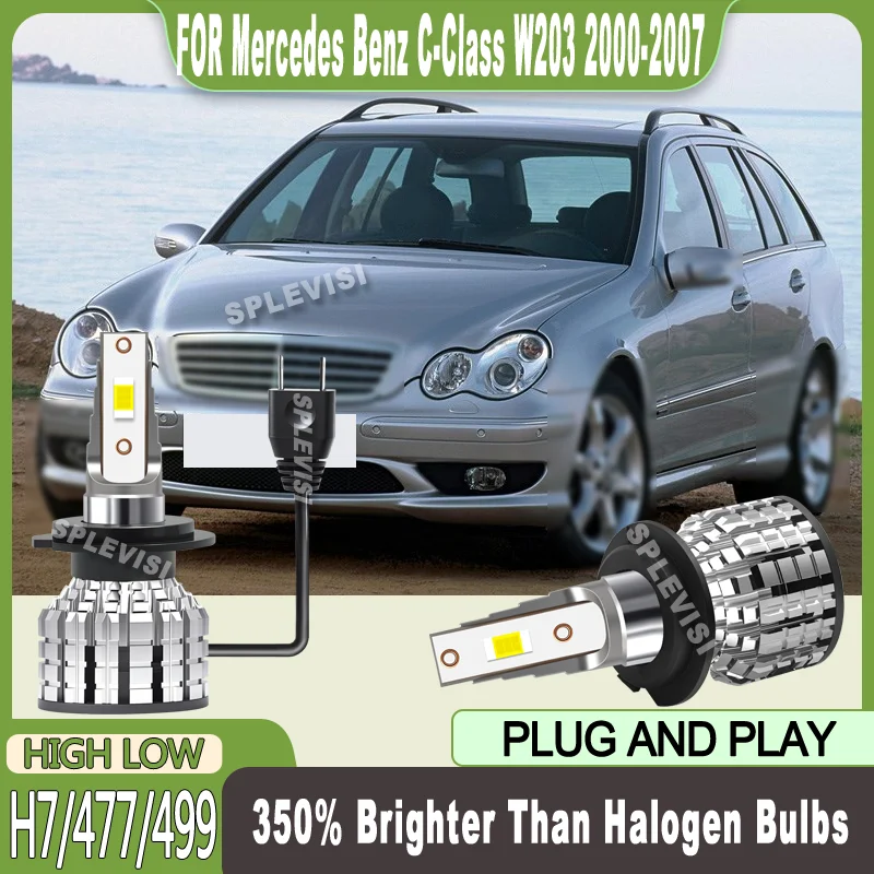 

Reliable Consistent Light Beam 12V H7 LED HIGH/LOW BEAM For Mercedes Benz C-Class W203 2000 2001 2002 2003 2004 2005 2006 2007