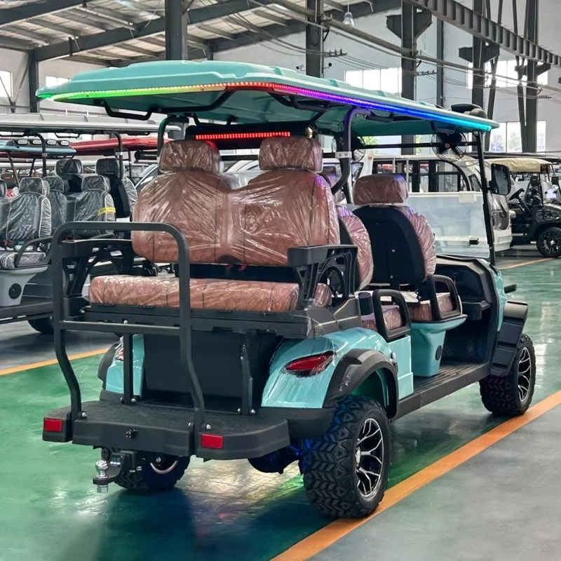 Wholesale 6 Seater Street Legal Ce Certified Long Range Electric Golf Cart for Neighborhood Campus Estate Golf Car LXM