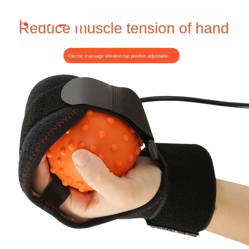 Hand Rehabilitation Training Equipment Stroke Hemiplegia Electric Hot Compress Massage Ball Household Five Finger Fingerboard