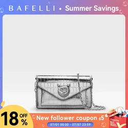 BAFELLI 2026 WOMEN'S BAG NEW MINI PARTY CASUAL CROCODILE LUXURY BRAND DESIGNER CAT FASHION CROSSBODY SHOULDER GENUINE LEATHER