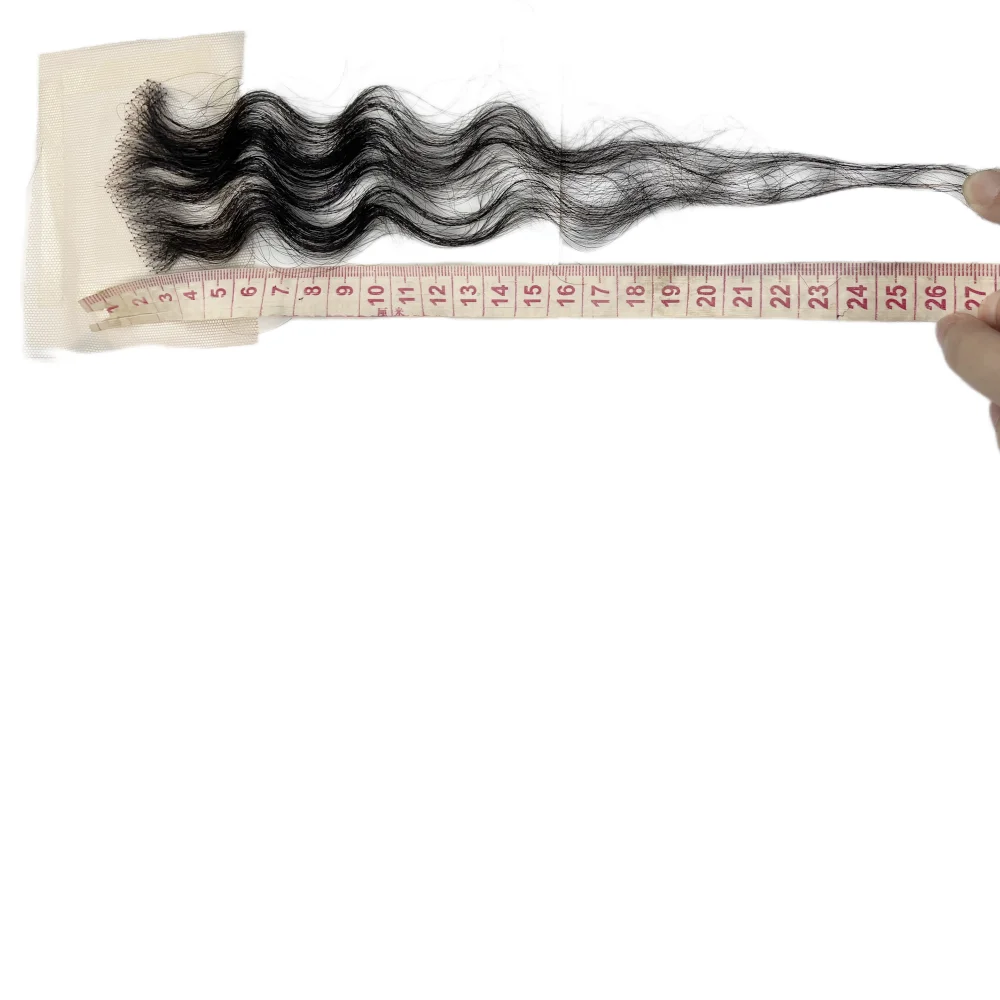 مجعد متموج حواف الشعر شرائط الدانتيل للنساء قابلة لإعادة الاستخدام غير مرئية الدانتيل شعري 2 قطعة اليدوية الطبيعية خصلات شعر بشري حقيقي 10"