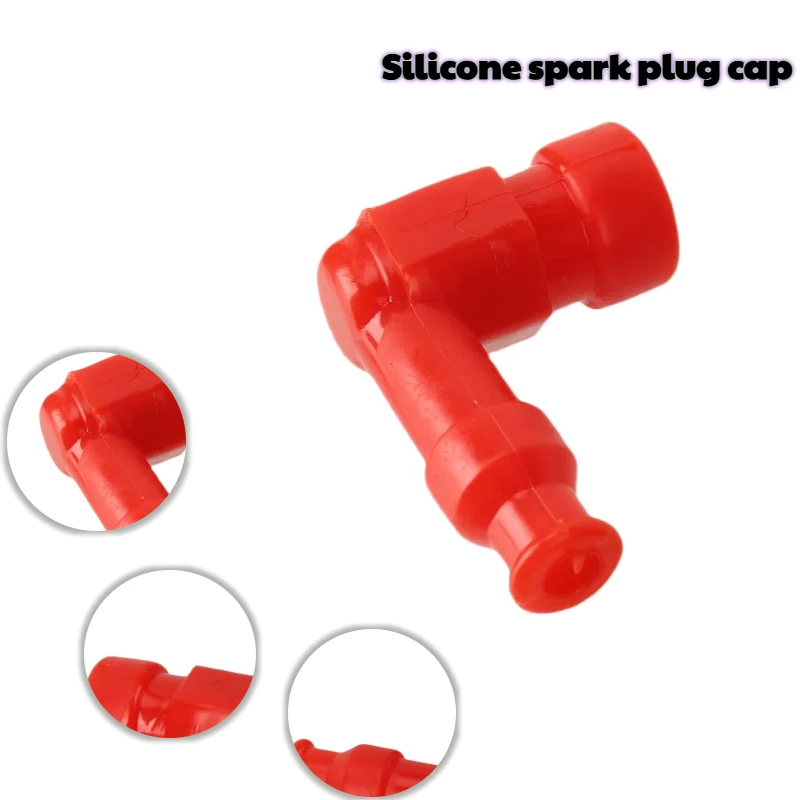 

Крышка свечи зажигания, водонепроницаемая, безрезисторная, силиконовая крышка свечи зажигания, подходит для мотоцикла, скутера, велосипеда, квадроцикла
