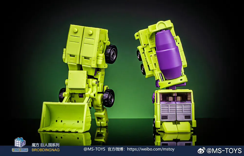 [In stock] Magic Square MS-37A MS-38A 10cm MS37A MS38A Shovel Roller Devastator Transformation Robot Action Figure Toy