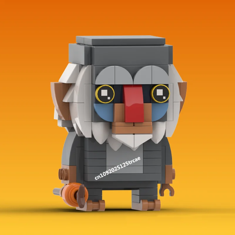 新しい人気のライオンアニメーションシリーズモックキャラクタースクエアヘッドフィギュアモデルブロック Diy クリエイティブアイデア子供のおもちゃ誕生日プレゼント